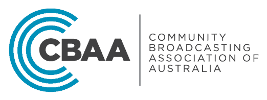 Logo for Community Broadcasting Association of Australia CBAA